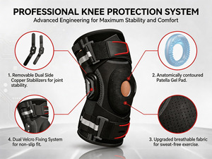<span class=keywords><strong>Genouillère</strong></span> de sport professionnelle robuste et réglable, respirante, pour la course à pied et le basketball - Product Image 6