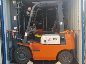 Peralatan Penanganan Material Logistik Buatan China 1.5T Forklift Hidrolik CPQD15 Truk Forklift Bensin Kecil Motor Impor - Product Image 5