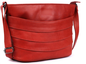 Premium Designer Red Genuine Leather Crossbody Hand <b>Bag</b> With <b>Shoulder</b> Strap Classic Satchel Design Zip Closure Women Daily Use - Product Image 5
