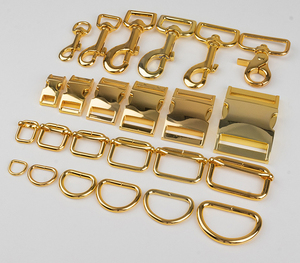 Set tali pengikat anjing, gesper logam paduan seng kustom kualitas tinggi 10/15/20/25/30/38mm perangkat keras kerah hewan peliharaan - Product Image 2