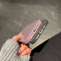 Nouvelle coque de téléphone portable de luxe avec paillettes, coque rigide antichoc et étanche pour la protection de l'appareil photo, compatible avec les modèles 16, 15, 14 Pro Max