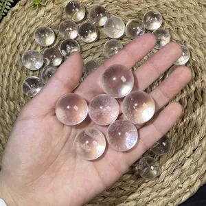 Wholesale High Quality Popular Natural White Clear Quartz Sphere Ornaments As Gift