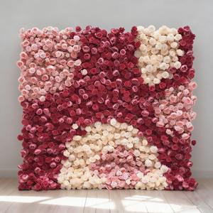 Panel de Pared de Rosas Artificiales Románticas, Decoración de Fondo para Cabina de Fotos en Bodas y Fiestas - Product Image 6