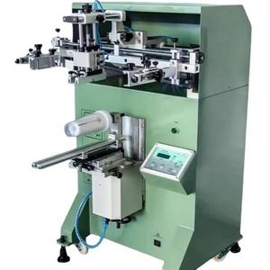 Machine d'impression sérigraphique semi-automatique Ths-2a-300 pour bouteilles en plastique, verre, gobelets à thé au lait, contenants cosmétiques, impression 65x200mm - Product Image 5