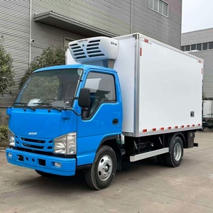รถบรรทุกห้องเย็น ISUZU 4X2 ราคาถูก 120 แรงม้า ยูโร 2/3/4 พวงมาลัยซ้าย/ขวา รถบรรทุกขนส่งสินค้าแบบตู้เย็น - Product Image 1