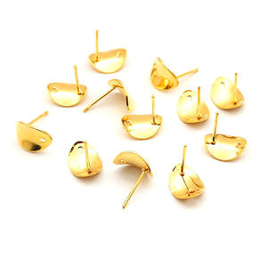 Nouveau acier inoxydable or plaque de Torsion Simple broche <span class=keywords><strong>à</strong></span> <span class=keywords><strong>souder</strong></span> boucles d'oreilles feuilles boucles d'oreilles polyvalentes résultats de bijoux <span class=keywords><strong>à</strong></span> bricoler soi-même - Product Image 4