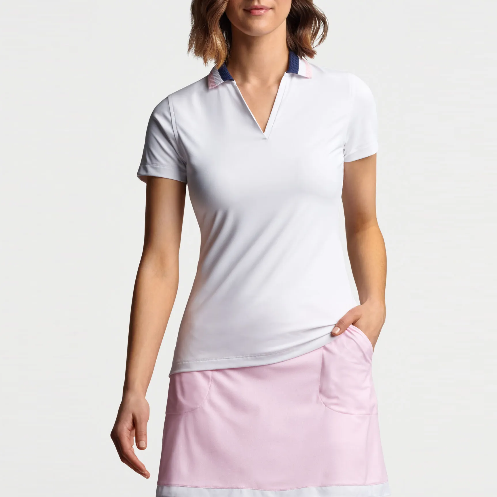 Kaus Logo Kustom Kaus Polo Golf Wanita Kaus Polo Kaus Golf Gaun Polo Kaus untuk Wanita