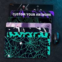 Tapis de souris de jeu XXL personnalisé sur le thème de l'anime, grand tapis de bureau pour PC, tapis de clavier étendu avec bords cousus