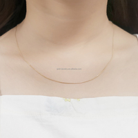 Nouveautés Chaîne de bijoux en or pur 18 carats Collier Chaîne de serpent en or jaune véritable Vente en gros d'or chinois