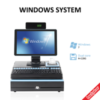 Machine de point de vente 15.6 ''tout en un systèmes de point de vente/caisses enregistreuses à écran non tactile pour petite entreprise S6