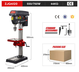 <span class=keywords><strong>Perceuse</strong></span> à <span class=keywords><strong>colonne</strong></span> à entraînement par courroie CE approuvée 550W/750W ZJQ4120, service OEM et ODM disponible - Product Image 6