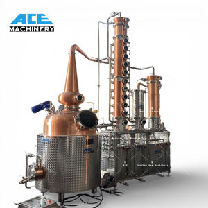 Alambic multifonctionnel Ace 300L en cuivre rouge pour whisky, gin, rhum, vodka, distillateur d'alcools, unité de distillation de spiritueux - Product Image 1