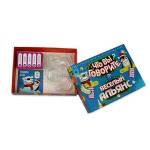 Jinayon Set di giochi da tavolo con carte in carta personalizzate per bambini che imparano giochi per feste in famiglia gioco da tavolo di coltivazione