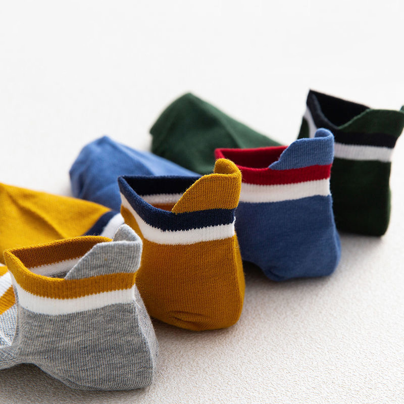 High Quality Cheap Price Summer Breathable Non-slip Men Socks Fashion Striped Sports Ankle Socks