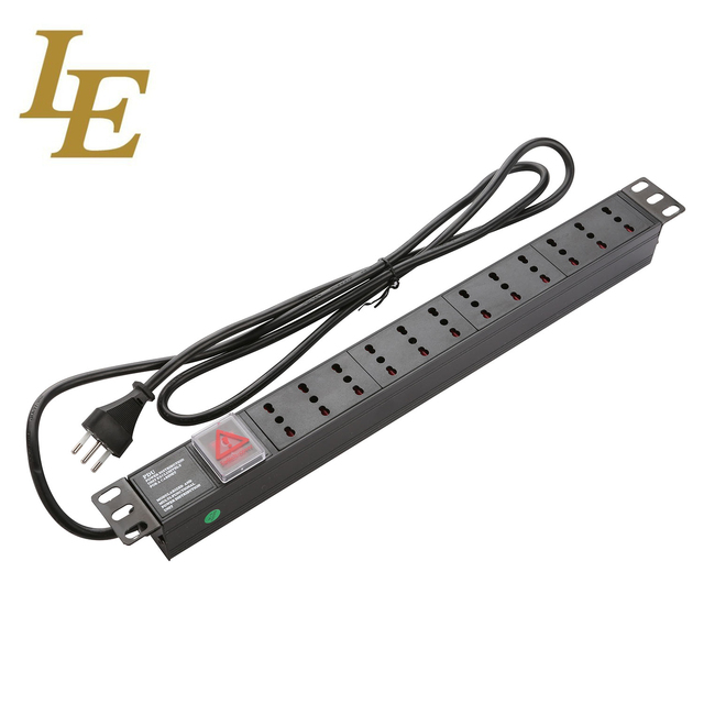 Smart 1U 19-Inch Rack Mount Surge Protection Power Distribution Unit 6/12 Way Sockets 10A CE ROHS Certified Aluminum Alloy
