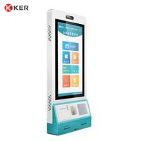 Machine de paiement de kiosque murale de 27 pouces avec fonction de vente de station de charge de banque d'alimentation haute résolution-SDK inclus