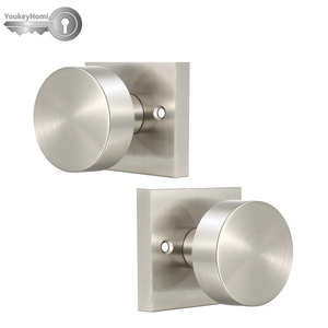 Youkeyhomi Hot Selling Zink All-Function Entree Entree Sleutel Privacy Passage <span class=keywords><strong>Dummy</strong></span> Vierkante Deurknop Handvat Slot Satijn Nikkel - Product Image 1