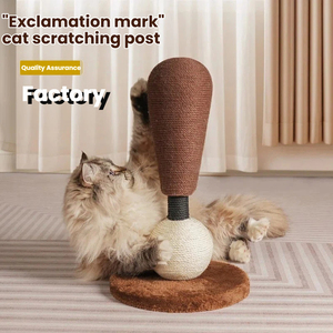 विस्मय आकार सिसल बिल्ली खरोंच पोस्ट ऊर्ध्वाधर पहनने प्रतिरोधी बिल्ली - Product Image 5