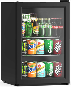 Three-Layer Single-Temperature Hotel Mini Refrigerator <strong>Counter</strong> <strong>Top</strong> Display <strong>Fridge</strong> 68L LED Control Automatic Defrost Beverage - Product Image 1