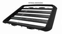 Panier de toit universel robuste en alliage d'aluminium pour SUV, accessoires 4x4, porte-bagages pour SUV, capacité de charge de 100 kg, noir