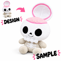 Oreiller en peluche en forme de poupée blanche pour filles, Halloween, 25 cm, certifié BSCI, OEM/ODM disponible, vente en gros d'usine