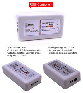 2.4G RD <span class=keywords><strong>RGB</strong></span> điều khiển DC12-24V 18A RoHS màn hình cảm ứng từ xa <span class=keywords><strong>RGB</strong></span> Dải RF điều khiển PWM 12V 24V <span class=keywords><strong>LED</strong></span> Strip điều khiển ánh sáng - Product Image 3