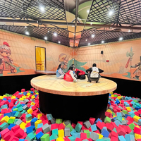 SQactivaPlay Aire de jeux intérieure Parc d'attractions Plan de service tout-en-un Défis de pierres d'équilibre Salle d'évasion Jeux actifs