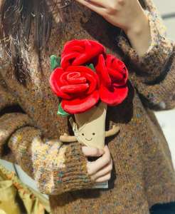 Boneka plush buket bunga genggam JC, hadiah ulang tahun yang lucu, hadiah Hari Valentine untuk anak perempuan - Product Image 2