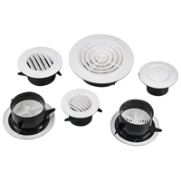 Grille d'aération ronde réglable longue durée avec filtre intégré en ABS plastique pour ventilation interne