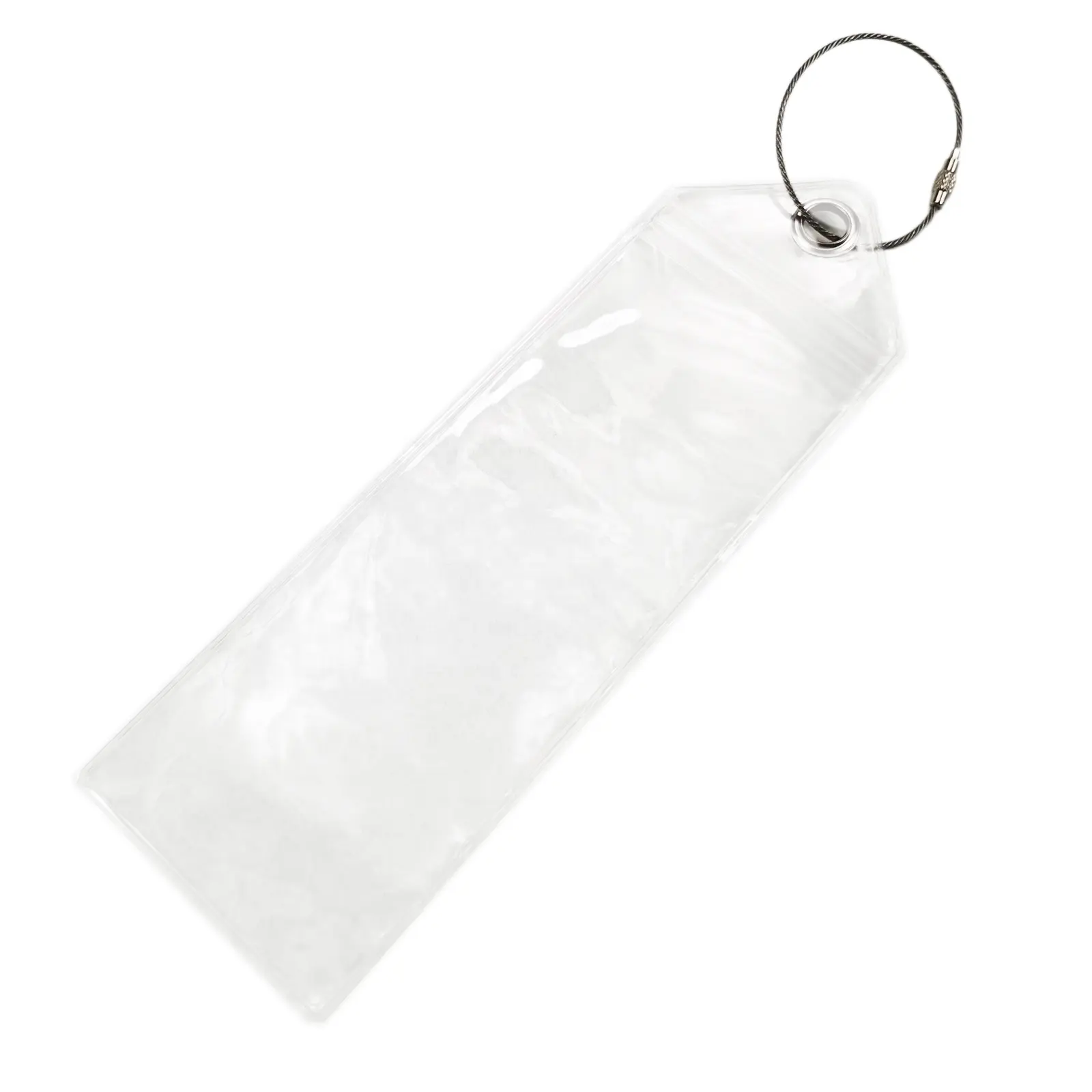 PVC label Security tag transparent designed protect custom luggage airplane tags for handbag Boarding pass card holders