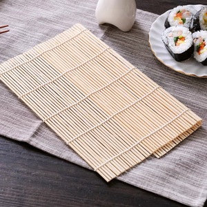 Estera enrollable de bambú verde para <span class=keywords><strong>Sushi</strong></span>, rodillo de <span class=keywords><strong>Sushi</strong></span> de tejido duradero para cocina, estera de <span class=keywords><strong>Sushi</strong></span> de bambú de etiqueta privada con embalaje - Product Image 5