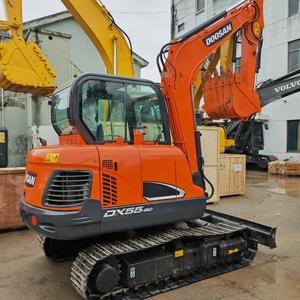 Excavadora coreana Doosan DX55 usada menos horas Excavadora sobre orugas DOOSAN de 5 toneladas usada para ingeniería civil - Product Image 3