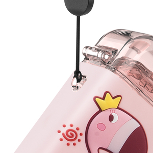 Bouteille de sport PINKAH 280 ml personnalisée avec motif de dessin animé 3D mignon, avec couvercle à paille carrée, accessoire en plastique pour les enfants à l'école - Product Image 4