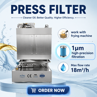 Machine de filtration automatique à pression d'huile pour nuggets de poulet enrobés, filets de poisson, noix, porc frit croustillant SUS304