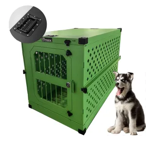 Preex Durable Powder-Coated Collapsible Dog Kennel Perfect Pet Crate For Large Dogs