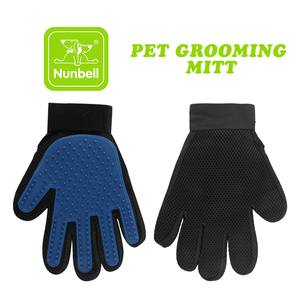 Nunbellpets Silicone vật nuôi chải chuốt găng tay bàn chải làm sạch dài ngắn lông deshedding chó mèo tóc Remover massage găng tay cho mèo - Product Image 3
