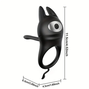 Anillo Vibrador de Silicona para Pene 2 en 1, 10 Modos de Vibración, Recargable (45min de Autonomía), Seguro para el Cuerpo, Carga USB, Anillo para Pene Masculino Adulto - Product Image 3