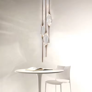 Minimalist Crystal <b>Chandelier</b>, Single Head Creative Bar, Restaurant, <b>Bedroom</b>, Bedside Pendant <b>Light</b> - Product Image 3