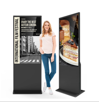 HONGNUO 32 43 50 55 pouces Affichage numérique sur pied d'intérieur Écran LCD ultra clair pour la publicité commerciale Promotion de la vente au détail
