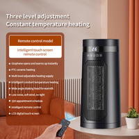 Ventilateur Chauffant Portable Mini Télécommandé Tendance avec Installation sur Site, Chauffage d'Appoint à Thermostat Réglable