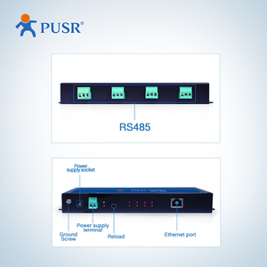 Serveur série <span class=keywords><strong>USRIOT</strong></span> USR-N540 H7 Version 4 ports RS485 vers convertisseur Ethernet TCP avec contrôle de flux RTS/CTS, alimentation DC 9-36V, garantie 2 ans - Product Image 2