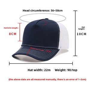Casquette de baseball Richardson Trucker 2024 à cinq panneaux, style <span class=keywords><strong>Coldplay</strong></span>, à visière plate, colorblock, avec plaque légère, bord plat, en tissu mesh respirant - Product Image 5