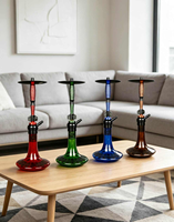 Chicha portable durable de haute qualité, design unique du Zhejiang, pipes en verre pour fumer, ensemble complet de chicha, technique de laque Lyu