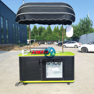 Chariot de distributeur extérieur conçu sur mesure de haute qualité pour la nourriture de rue 220v crêpe crêpe Hot Dog Hamburger Machine nouvel état - Product Image 2
