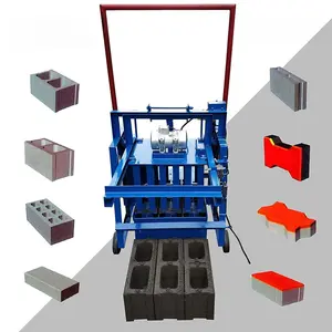 Máquina para fazer tijolos de concreto e bloco de cimento elétrico vazado amplamente utilizado para venda na China, Etiópia, Zâmbia, Gana e Quênia