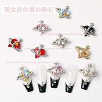 Luxe Valentijnsdag Winter Hart Strass Zirkoon Hart Nagelkunst Charms Accessoires Decoratie