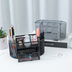Meilleure vente <span class=keywords><strong>noir</strong></span> métal maille <span class=keywords><strong>bureau</strong></span> maquillage brosse stylo crayon <span class=keywords><strong>organisateur</strong></span> titulaire offre spéciale fournitures <span class=keywords><strong>de</strong></span> <span class=keywords><strong>bureau</strong></span> <span class=keywords><strong>organisateur</strong></span> <span class=keywords><strong>de</strong></span> <span class=keywords><strong>bureau</strong></span> - Product Image 5