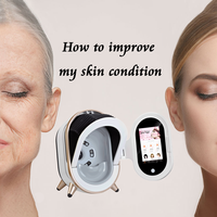 Facial Skin Analysis Device AI Professional Moisture Acne Skin Detector 3D Magic Mirror Skin Image Face Scanner Analyzer Machine