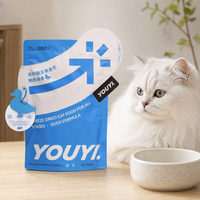 YOUYI Sac à croquettes pour chien avec fenêtre transparente, pochette verticale pour aliments secs, logo personnalisé, fermeture éclair, fabrication OEM directe d'usine