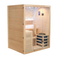 Ruang Sauna Kering Healthystar Hotsell dari Kayu untuk Rumah dengan Lampu Terapi